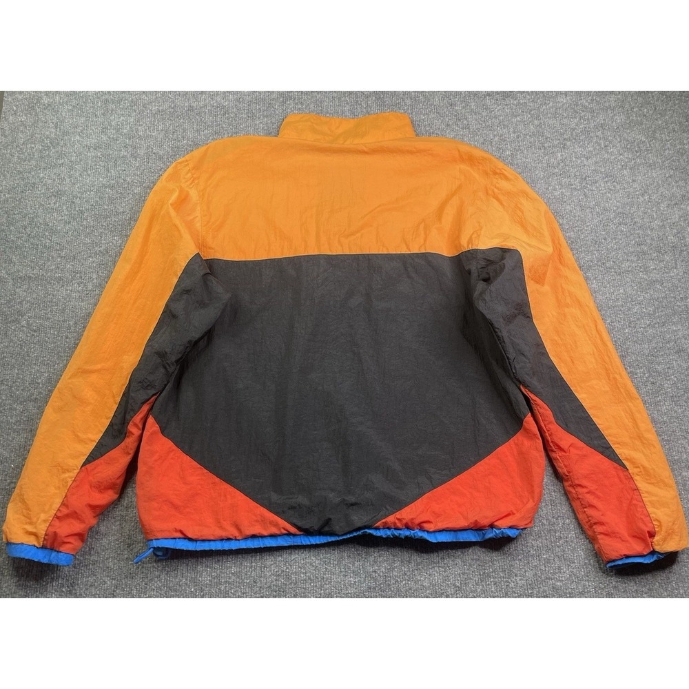 Vintage Nike Flight Jacket Men's L Orange  Multi Color Quarter Zip Basketball - Picture 4 of 10